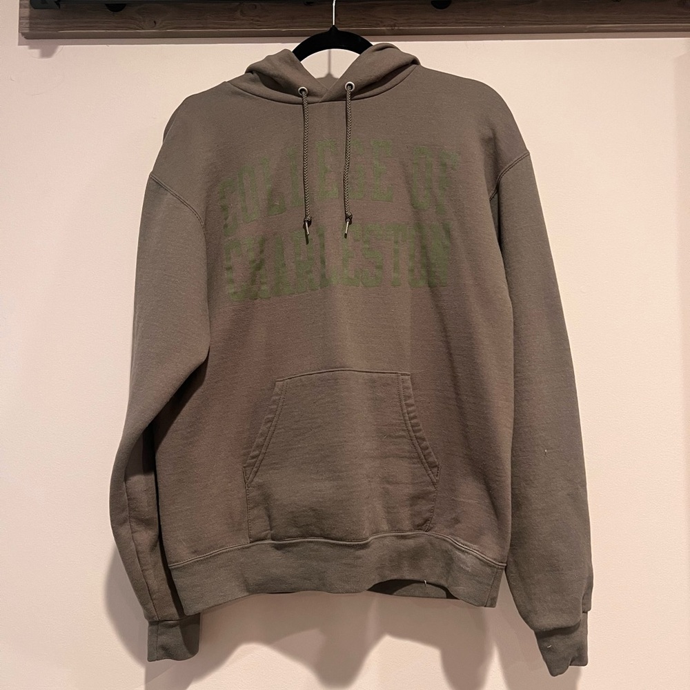 Champion College of Charleston Olive Green Hoodie size medium